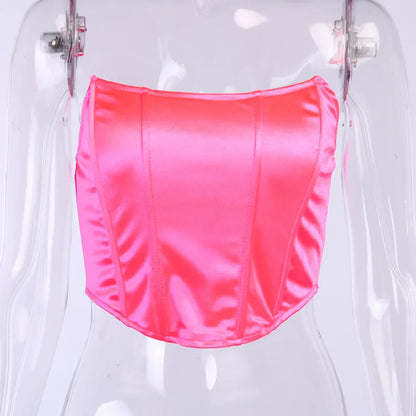 Sweetheart Neckline Cropped Corset
